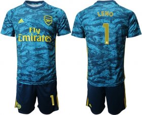 Wholesale Cheap Arsenal #1 Leno Blue Goalkeeper Soccer Club Jersey