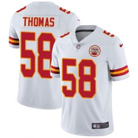 Wholesale Cheap Nike Chiefs #58 Derrick Thomas White Men\'s Stitched NFL Vapor Untouchable Limited Jersey