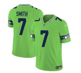 Wholesale Cheap Men\'s Seattle Seahawks #7 Geno Smith 2023 F.U.S.E. Green Limited Football Stitched Jersey