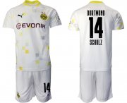 Wholesale Cheap Men 2020-2021 club Dortmund Second away 14 white Soccer Jerseys