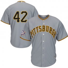 Wholesale Cheap Pittsburgh Pirates #42 Majestic 2019 Jackie Robinson Day Official Cool Base Jersey Gray