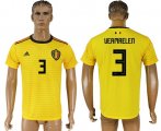Wholesale Cheap Belgium #3 Vermaelen Away Soccer Country Jersey