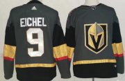 Wholesale Cheap Adidas Vegas Golden Knights #9 Jack Eichel Grey Home Authentic Stitched NHL Jersey