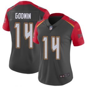 Wholesale Cheap Nike Buccaneers #14 Chris Godwin Gray Women\'s Stitched NFL Limited Inverted Legend Jersey