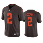 Wholesale Cheap Men's Cleveland Browns #2 Amari Cooper Brown Color Rush Vapor Untouchable Limited Stitched Jersey
