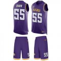 Wholesale Cheap Nike Vikings #55 Anthony Barr Purple Team Color Men's Stitched NFL Limited Tank Top Suit Jersey