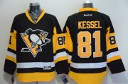 Wholesale Cheap Penguins #81 Phil Kessel Black Alternate Stitched NHL Jersey