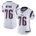 Wholesale Cheap Nike Patriots #76 Isaiah Wynn White Women's Stitched NFL Vapor Untouchable Limited Jersey