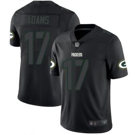 Wholesale Cheap Nike Packers #17 Davante Adams Black Men\'s Stitched NFL Limited Rush Impact Jersey
