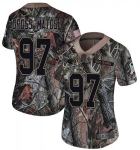 Wholesale Cheap Nike Panthers #97 Yetur Gross-Matos Camo Women\'s Stitched NFL Limited Rush Realtree Jersey