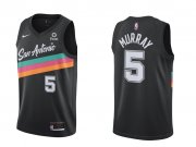 Wholesale Cheap San Antonio Spurs #5 Murray Men's Nike 2020 City Edition Swingman Jersey