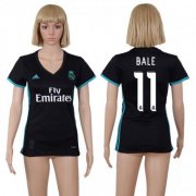 Wholesale Cheap Women's Real Madrid #11 Bale Away Soccer Club Jersey