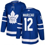 Wholesale Cheap Adidas Maple Leafs #12 Patrick Marleau Blue Home Authentic Stitched NHL Jersey