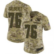 Wholesale Cheap Nike Cardinals #76 Marcus Gilbert Camo Women's Stitched NFL Limited 2018 Salute To Service Jersey