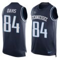 Wholesale Cheap Nike Titans #84 Corey Davis Navy Blue Team Color Men's Stitched NFL Limited Tank Top Jersey