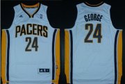 Wholesale Cheap Indiana Pacers #24 Paul George Revolution 30 Swingman White Jersey