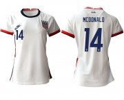 Wholesale Cheap Women 2020-2021 Season National Team America home aaa 14 white Soccer Jerseys