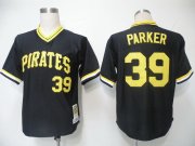 Wholesale Cheap Mitchell and Ness Pirates #39 Dave Parker Black Throwback Stitched MLB Jersey