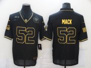 Wholesale Cheap Men's Chicago Bears #52 Khalil Mack Black Gold 2020 Salute To Service Stitched NFL Nike Limited Jersey