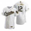 Wholesale Cheap Baltimore Orioles #12 Roberto Alomar White Nike Men's Authentic Golden Edition MLB Jersey