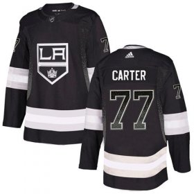 Wholesale Cheap Adidas Kings #77 Jeff Carter Black Home Authentic Drift Fashion Stitched NHL Jersey