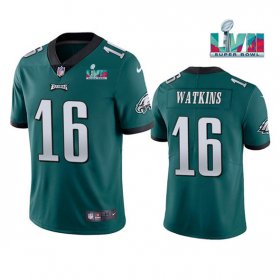 Wholesale Cheap Men\'s Philadelphia Eagles #16 Quez Watkins Green Super Bowl LVII Vapor Untouchable Limited Stitched Jersey