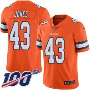 Wholesale Cheap Nike Broncos #43 Joe Jones Orange Youth Stitched NFL Limited Rush 100th Season Jersey