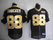 Wholesale Cheap Saints #88 Jeremy Shockey Black With Super Bowl Patch Stitched NFL Jersey