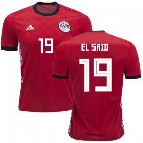 Wholesale Cheap Egypt #19 EL Said Red Home Soccer Country Jersey
