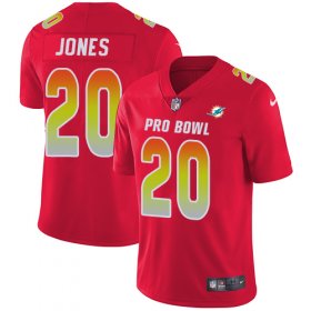 Wholesale Cheap Nike Dolphins #20 Reshad Jones Red Men\'s Stitched NFL Limited AFC 2018 Pro Bowl Jersey