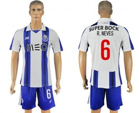 Wholesale Cheap Oporto #6 R.Neves Home Soccer Club Jersey