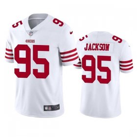 Wholesale Cheap Men\'s San Francisco 49ers #95 Drake Jackson 2022 White Vapor Untouchable Stitched Football Jersey