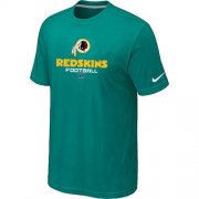 Wholesale Cheap Nike Washington Redskins Critical Victory NFL T-Shirt Teal Green