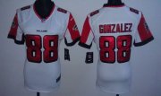 Wholesale Cheap Nike Falcons #88 Tony Gonzalez White Women's Stitched NFL Elite Jersey
