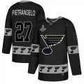 Wholesale Cheap Adidas Blues #27 Alex Pietrangelo Black Authentic Team Logo Fashion Stanley Cup Champions Stitched NHL Jersey