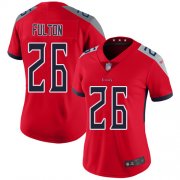 Wholesale Cheap Nike Titans #26 Kristian Fulton Red Women's Stitched NFL Limited Inverted Legend Jersey