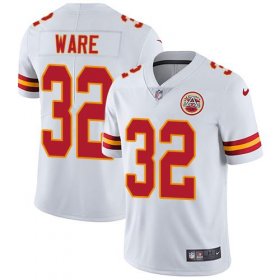 Wholesale Cheap Nike Chiefs #32 Spencer Ware White Men\'s Stitched NFL Vapor Untouchable Limited Jersey