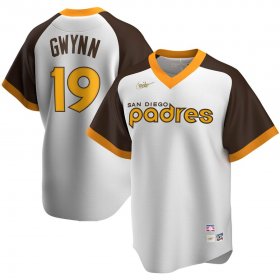 Wholesale Cheap San Diego Padres #19 Tony Gwynn San Nike Home Cooperstown Collection Player MLB Jersey White