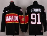 Wholesale Cheap Olympic 2014 CA. #91 Steven Stamkos Black Stitched NHL Jersey
