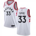 Wholesale Cheap Raptors #33 Marc Gasol White Women's Basketball Swingman Association Edition Jersey