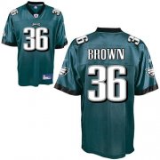 Wholesale Cheap Eagles #36 Ronnie Brown Green Stitched NFL Jersey