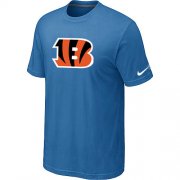 Wholesale Cheap Nike Cincinnati Bengals Sideline Legend Authentic Logo Dri-FIT NFL T-Shirt Indigo Blue