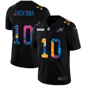 Cheap Philadelphia Eagles #10 Desean Jackson Men\'s Nike Multi-Color Black 2020 NFL Crucial Catch Vapor Untouchable Limited Jersey