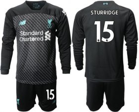 Wholesale Cheap Liverpool #15 Sturridge Third Long Sleeves Soccer Club Jersey
