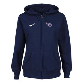 Wholesale Cheap Nike Tennessee Titans Ladies Tailgater Full Zip Hoodie Blue