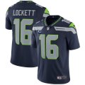 Wholesale Cheap Men's Seattle Seahawks 2022 #16 Tyler Lockett Navy With 1-star C Patch Vapor Untouchable Limited Stitched NFL Jersey