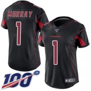 Wholesale Cheap Nike Cardinals #1 Kyler Murray Black Women's Stitched NFL Limited Rush 100th Season Jersey