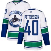 Wholesale Cheap Adidas Canucks #40 Elias Pettersson White Road Authentic Stitched NHL Jersey