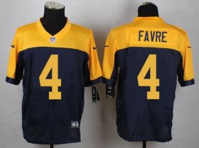 Wholesale Cheap Nike Packers #4 Brett Favre Navy Blue Alternate Men\'s Stitched NFL New Elite Jersey