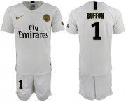 Wholesale Cheap Paris Saint-Germain #1 Buffon Away Soccer Club Jersey